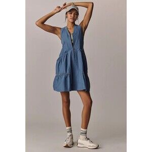 Anthropologie Blue Mini Dress